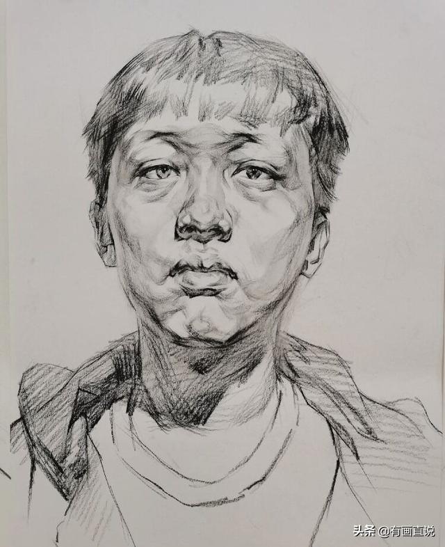 橡皮头，微信头像，橡皮头（分享结构素描高清临摹素材60张）