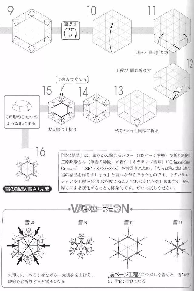 正六边形的折法，六边形折纸的折法图解（昨天又用了六边形纸）