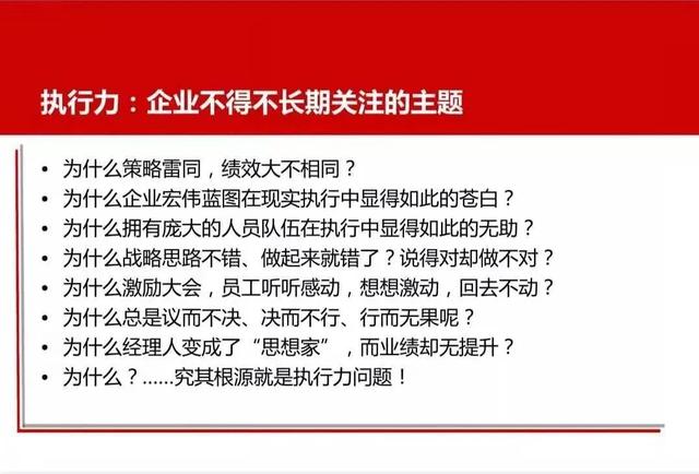 执行力的五大要素，提升工作执行力需要掌握哪4个要素（“是我做了么”）