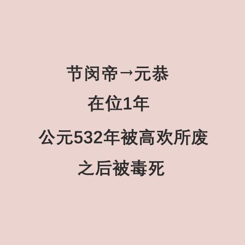 北魏历代皇帝列表，南北朝皇帝列表及简介（半分钟看完北魏14位皇帝）