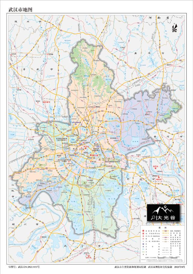 武汉有多少个区,武汉属于哪个区(武汉市最新地图发布)