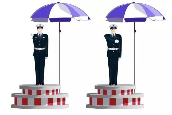 停车场指挥车辆标准手势，车辆指挥手势（速记！图解8种交警手势）