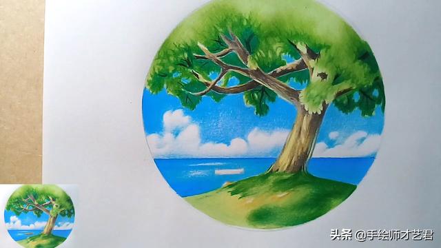 怎么画风景，画画图片大全风景（展示彩铅风景画的绘画步骤与方法）