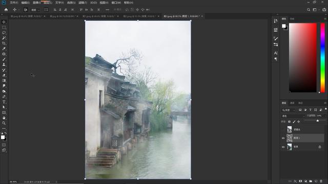 ps黑白快捷键，PS怎么快速把图片变成黑白色（3种方法制作云雾效果）