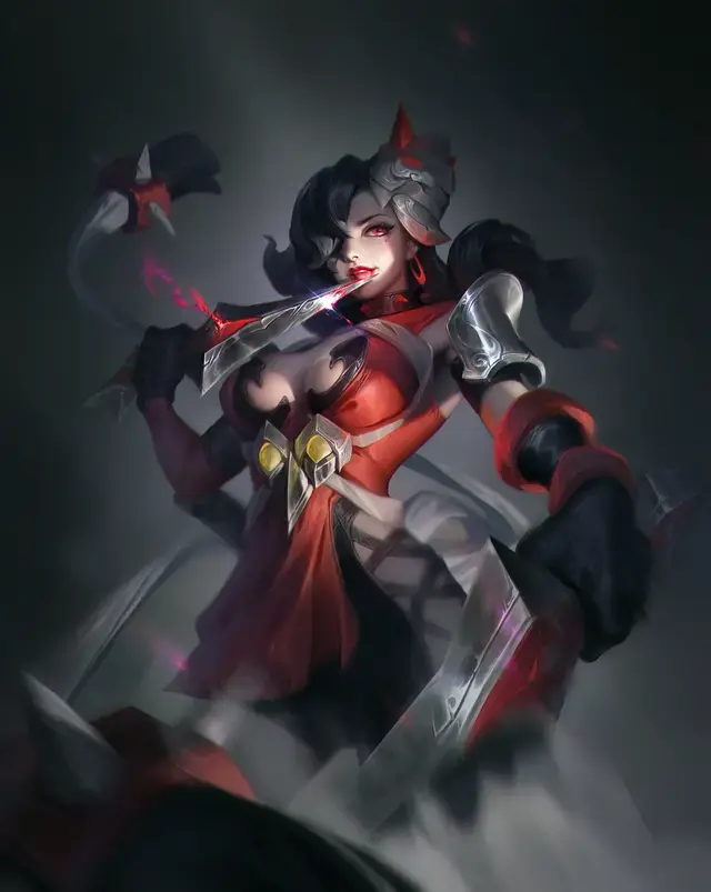 妖言惑道，微信头像，妖言惑道（邪气鬼魅妖艳的美魔女头像插画欣赏）