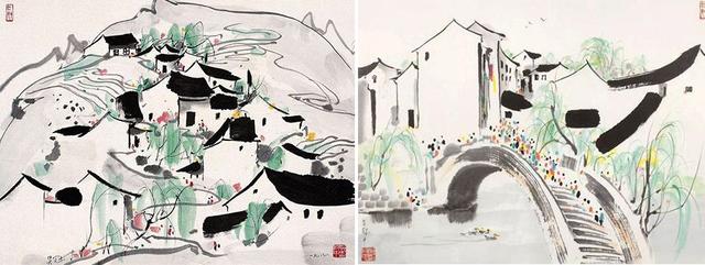 春天的风景画儿童画，创意儿童画教程