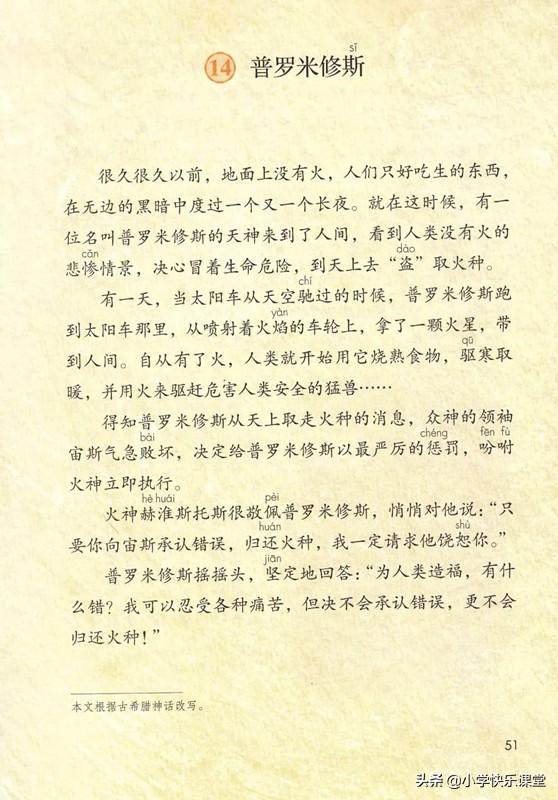 忍耐的近义词，忍耐近义词是什么（小学语文部编版四年级上册第14课《普罗米修斯》知识点+图文解读）