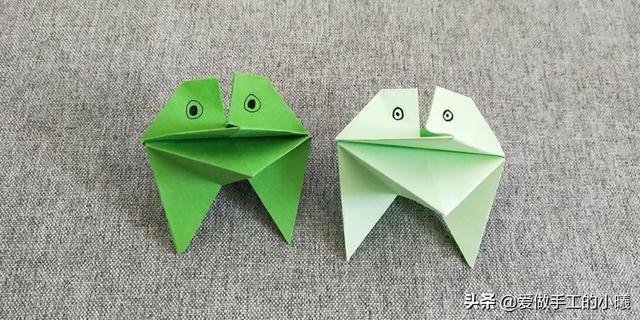 折青蛙怎么折简单又会跳，如何折会弹跳的青蛙（嘴巴会动的青蛙折纸）