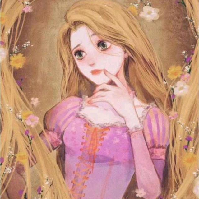 江孑 美人鱼动漫二次元女头，微信头像，江孑 美人鱼动漫二次元女头（迪斯尼公主头像丨长发公主青清纯）