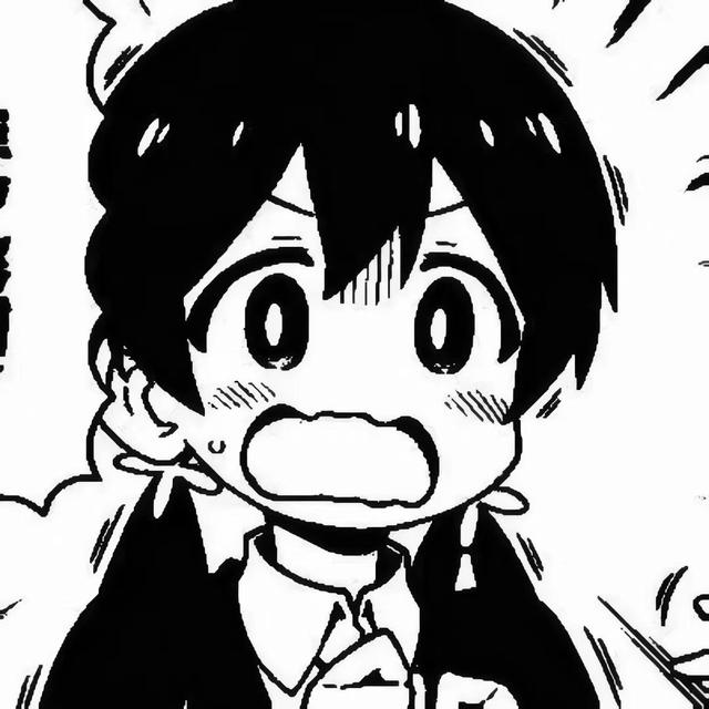 黑白漫头，微信头像，黑白漫头（一组黑白动漫头像）