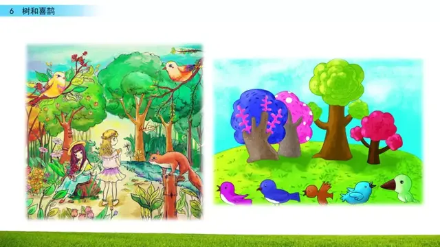乐的偏旁，部编版一年级下册语文第6课《树和喜鹊》知识点+图文讲解