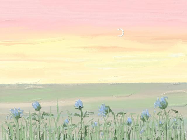 iPad壁纸，ipad壁纸高清（油画风iPad平板壁纸图片）