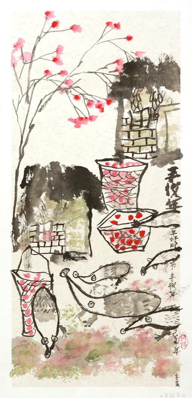 荷花池简笔画，荷花池简笔画手绘（美丽云浮——2020年云浮市庆祝六一儿童节少儿书画作品展）