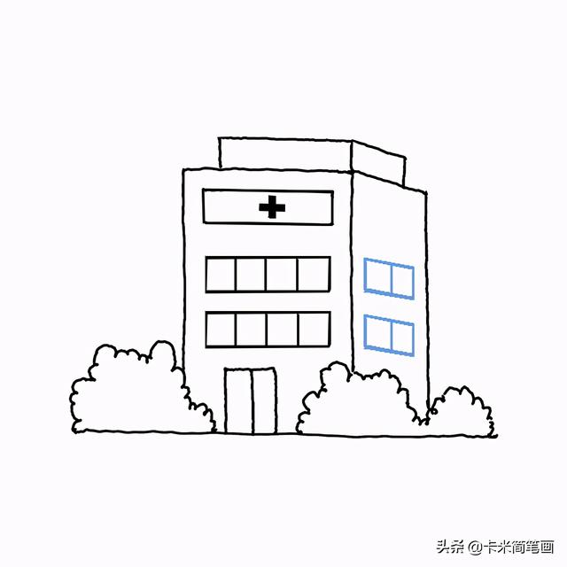 医院简笔画,医生简笔画幼儿园(简单的医院简笔画教程)