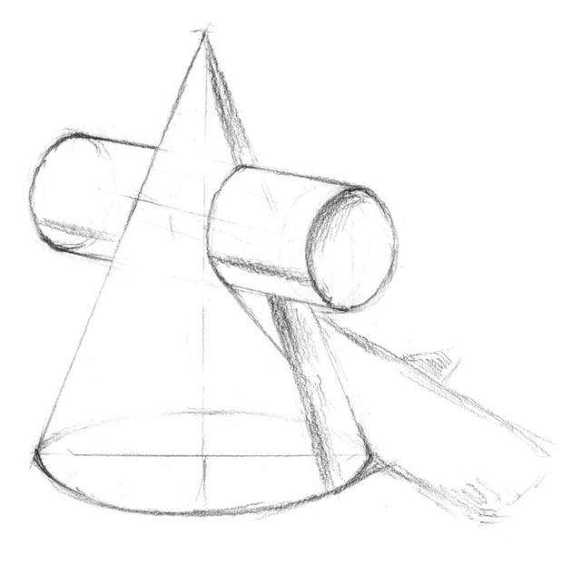 石膏几何体，石膏几何体素描教程（分步骤讲解三种石膏几何体画法）