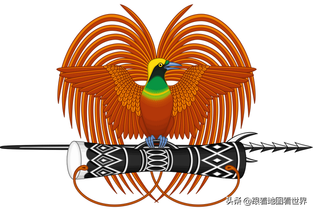 巴布亚新几内亚地图，阿尔及利亚边界开放（第二大岛上的国家巴布亚新几内亚）