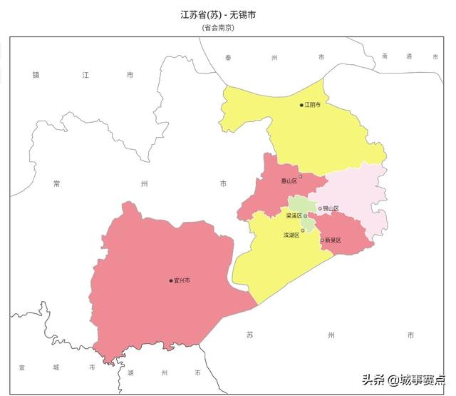 江苏地级市有哪些，江苏苏南苏北有哪些城市（详细版江苏省行政区划图）