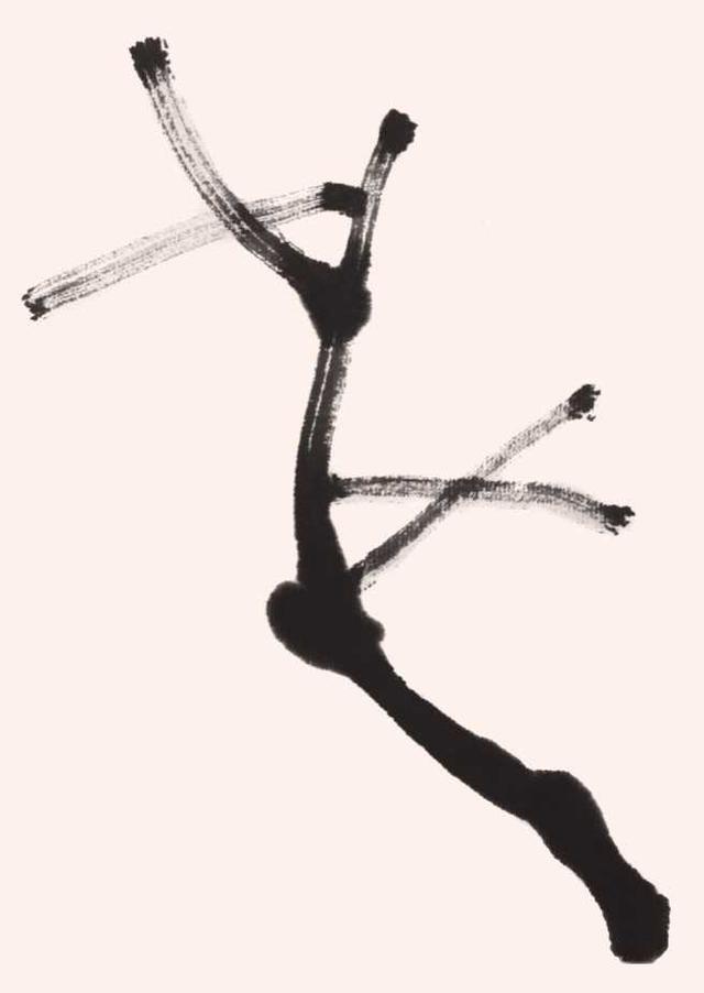 简单国画梅花，怎么样用圈点结合画法画梅花