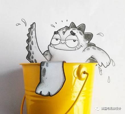 小恐龙怎么画，恐龙怎么画简单又好看（创意手绘丨他画出一只很有戏的小恐龙）