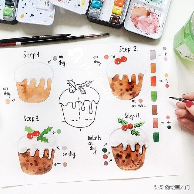 手帐怎么画简单又漂亮，如何画手账简笔画（清新高颜值夏日手账素材分解步骤）
