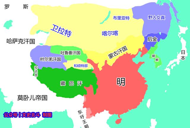 明朝时期的版图，从地图看明朝疆域变迁