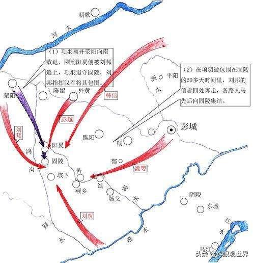 四面楚歌的故事概括，“四面楚歌”（韩信的成语故事最多）