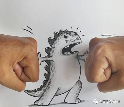 小恐龙怎么画，恐龙怎么画简单又好看（创意手绘丨他画出一只很有戏的小恐龙）