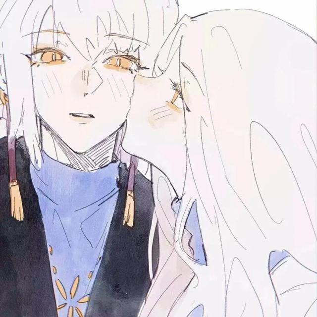 光遇.情头.郡主and高马尾，微信头像，光遇.情头.郡主and高马尾（稀有物种）画师 一碗柳褚 /因光而遇/（光遇cp向情侣头像‖“陷落美好）