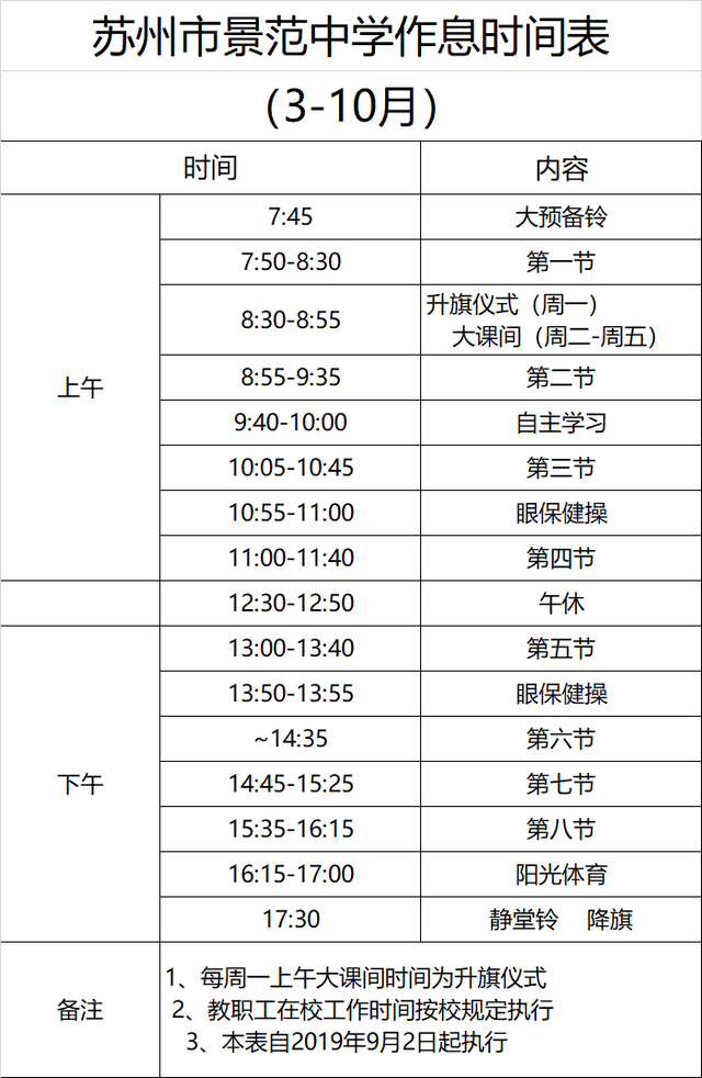 小学几点放学，小学生中午几点放学（苏州37所重点中小学分班、课程表、作息时间汇总）