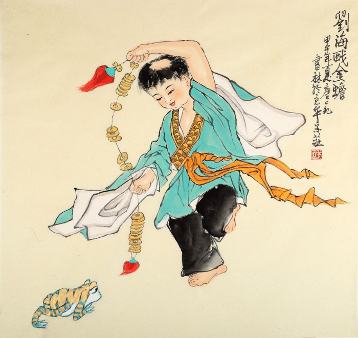 "八仙"蓝采和就是戏金蟾的赤脚大仙刘海