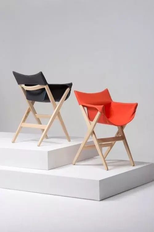 实木折叠椅结构尺寸图，一张收合万千遍的折叠椅