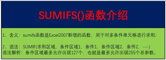 sumifs函数的使用方法及实例，函数sumifs的使用方法及实例（EXCEL数学函数——SUMIFS函数的使用方法介绍）