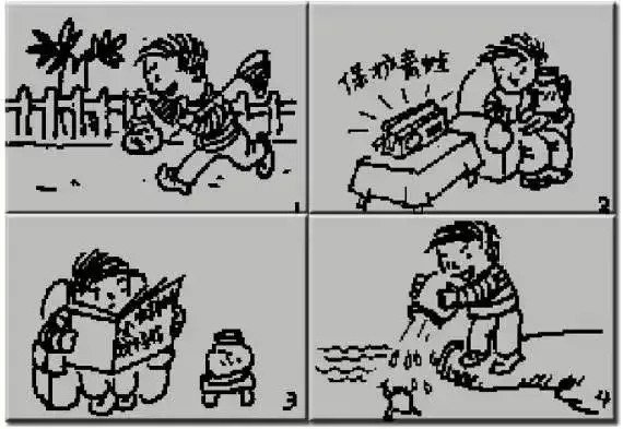 三步并作两步可换成什么成语，三步并成两步造句（实用：小学低年级看图写话引导）