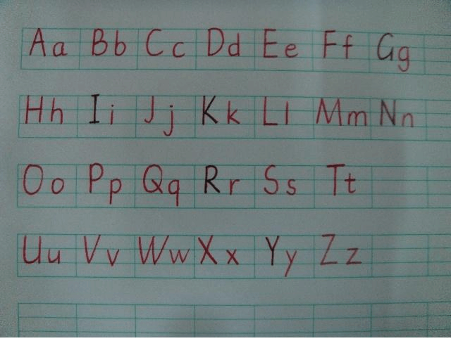26个拼音字母表顺序，26个拼音字母顺序表（音序大写占上中格）