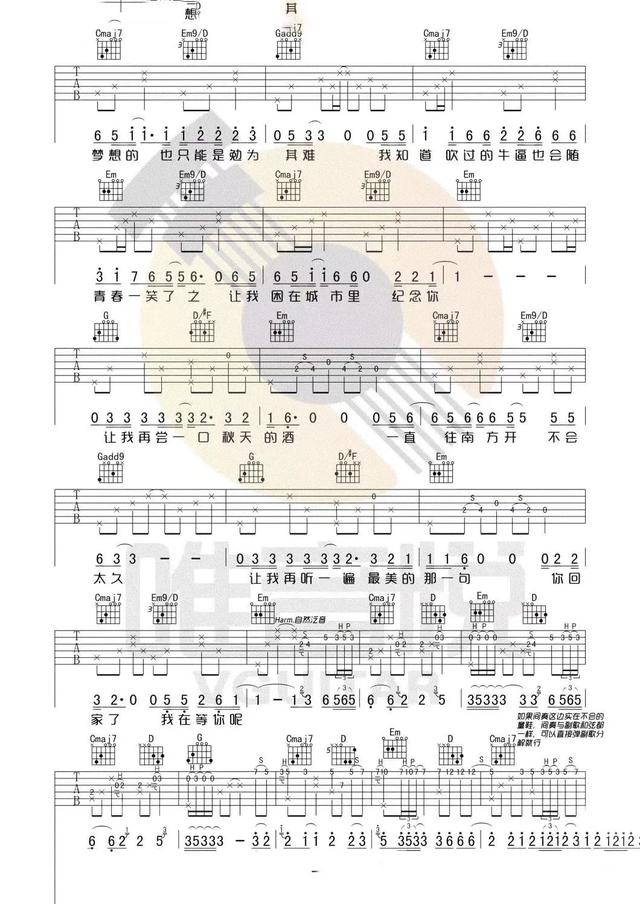 安和桥原版吉他谱,安河桥吉他谱原版(安和桥的完整谱在这里) 安和桥原版吉他谱,安河桥吉他谱原版(安和桥的完整谱在这里)
