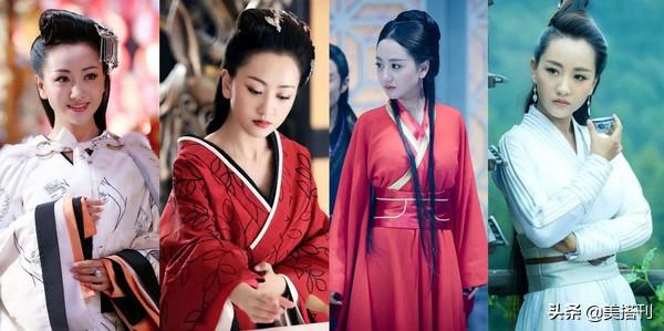 38岁杨蓉终于高调一回，穿红T配红纱裙娇艳妩媚