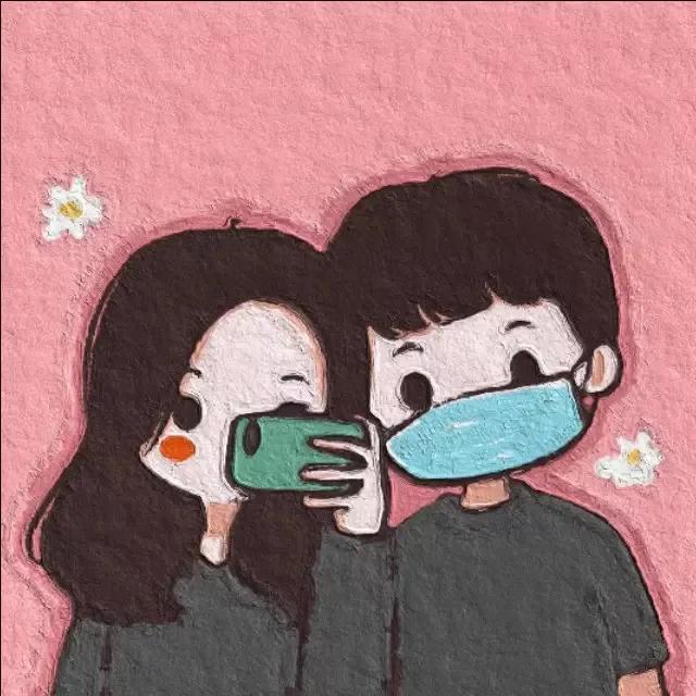 偷偷藏不住图片，可爱漫画《偷偷藏不住》头像，小桑稚（油画小可爱卡通微信头像）