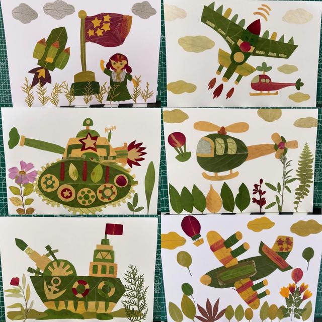 用树叶贴画的方法与步骤，怎样用树叶贴画（不花一分钱的早教课）