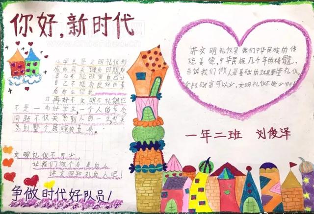 关于文明的手抄报，关于文明的手抄报内容（文明时代，共建文明社会）