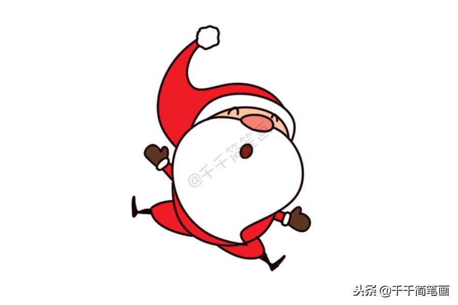 圣诞老人怎么画，小孩怎样画简单的圣诞老人（儿童轻松学画10种圣诞老人简笔画）