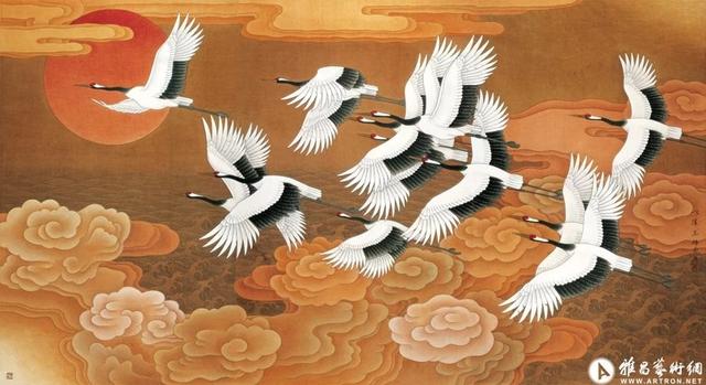 王天胜国画精品欣赏，现代工笔画院院长王天胜作品