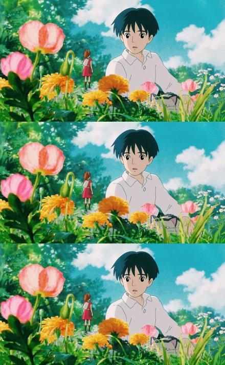 借东西的小人阿丽埃蒂壁纸(宫崎骏动漫卡通治愈系拼接无水印手机壁纸