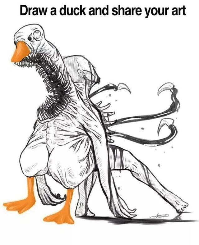 泰坦尼克号简笔画，泰坦尼克号简笔画怎么画（最近很火的“画鸭子挑战”）