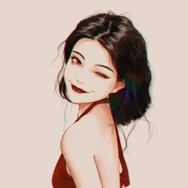 妩媚╮，微信头像，妩媚╮（，红色给人一种妩媚妖艳的女人味～）