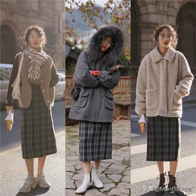 冬季长裙怎么搭配衣服好看，冬天长裙子怎么搭配（“半身长裙”也太适合冬天了）