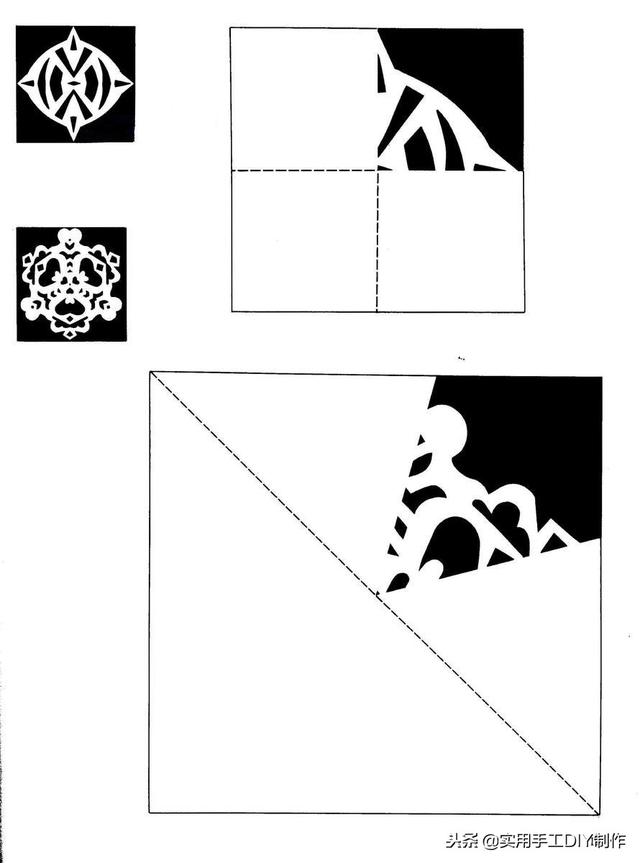 100种剪纸窗花教程图解，窗花剪纸教程图解（40多种雪花窗花剪纸图案）