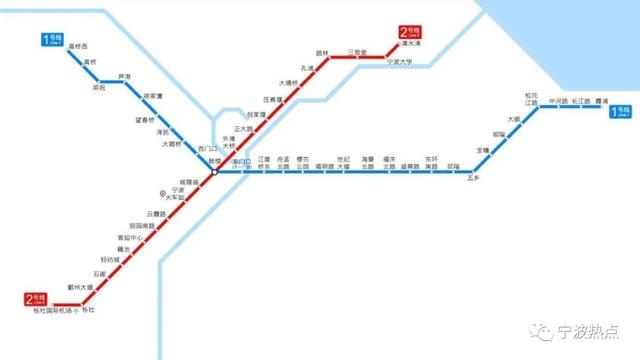 宁波地铁一号线，2021宁波地铁1号线路图（宁波地铁1号线东延）