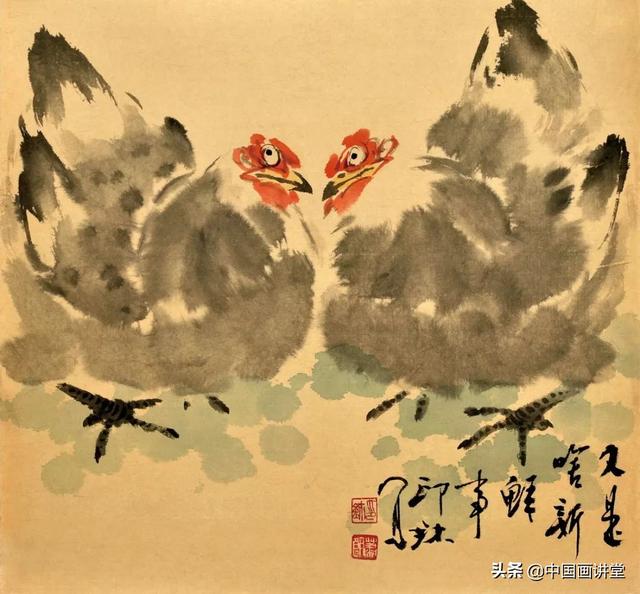 小鸡怎么画最可爱，少儿简笔画小鸡怎么画（没骨画鸡，就一个字 妙）