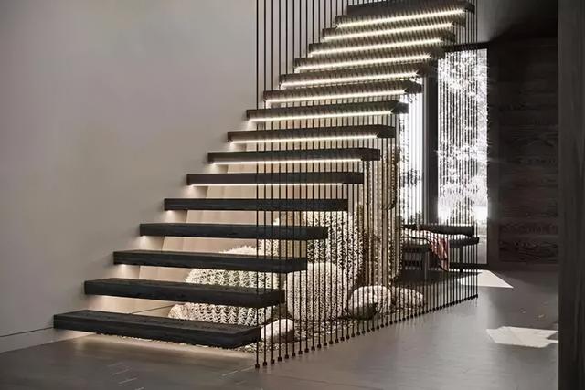 楼梯设计图与尺寸，一楼上二楼拐两次楼梯设计图（尺寸合理才是对空间的极致利用）