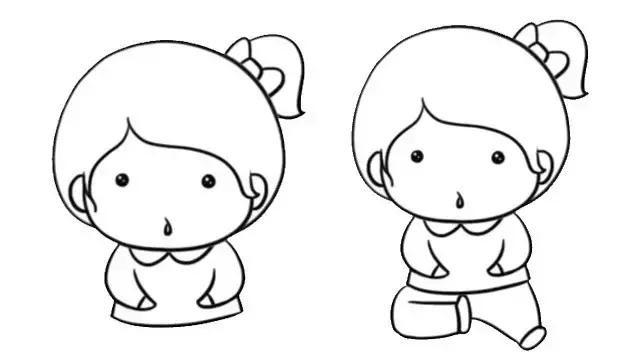 简笔画之一条小裤子，裤子简笔画 简单漂亮（超简单的人物简笔画教程）